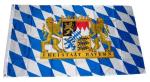 Fahne / Flagge Freistaat Bayern Löwen Schrift 90 x 150 cm