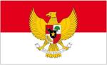 Fahne / Flagge Indonesien Wappen 90 x 150 cm