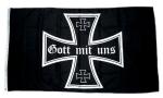 Fahne / Flagge Gott mit uns Eisernes Kreuz 90 x 150 cm