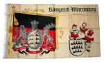 Fahne / Flagge Königreich Württemberg Standarte 90 x 150 cm