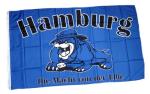 Fahne / Flagge Hamburg Bulldogge 90 x 150 cm