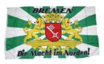 Fahne / Flagge Bremen Die Macht im Norden 90 x 150 cm