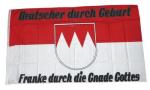 Fahne / Flagge Franke durch die Gnade Gottes 90 x 150 cm