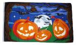 Fahne / Flagge Happy Halloween Fledermaus 90 x 150 cm