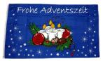 Fahne / Flagge Frohe Adventszeit Advent 90 x 150 cm