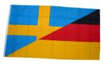 Fahne / Flagge Deutschland / Schweden 90 x 150 cm