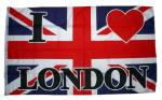 Fahne / Flagge London I Love You 90 x 150 cm