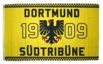 Fahne / Flagge Dortmund 1909 Südtribüne 90 x 150 cm