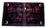 Fahne / Flagge Totenkopf Kreuz 90 x 150 cm