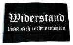 Fahne / Flagge Widerstand lässt sich nicht verbieten 90 x 150 cm