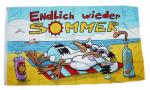 Fahne / Flagge Endlich wieder Sommer 90 x 150 cm