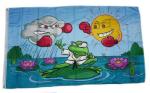 Fahne / Flagge Wetterfrosch 90 x 150 cm