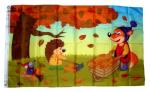 Fahne / Flagge Herbst Fuchs 90 x 150 cm