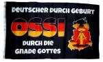 Fahne / Flagge Ossi durch die Gnade Gottes 90 x 150 cm