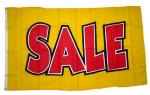 Fahne / Flagge SALE gelb 90 x 150 cm