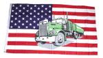 Fahne / Flagge USA - Truck 90 x 150 cm