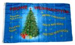 Fahne / Flagge Frohe Weihnachten Tannenbaum 90 x 150 cm