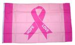 Fahne / Flagge Pink Ribbon Brustkrebs 90 x 150 cm