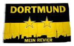 Fahne / Flagge Dortmund Mein Revier 150 x 250 cm