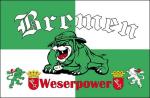 Fahnen Aufkleber Sticker Bremen Bulldogge