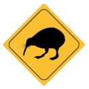 Aufkleber Sticker Achtung Kiwi