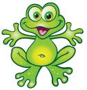 Aufkleber Sticker Lustiger Frosch