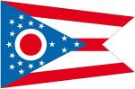 Fahnen Aufkleber Sticker USA - Ohio