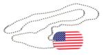 Dog Tag Fahne USA