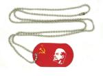 Dog Tag Fahne UDSSR Lenin