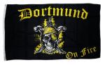 Fahne / Flagge Dortmund on Fire 90 x 150 cm