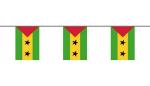 Flaggenkette Sao Tome & Principe 6 m