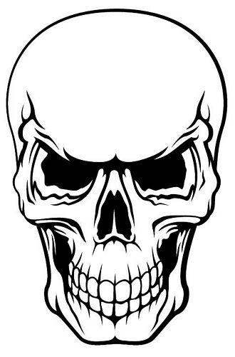 Aufkleber Sticker Totenkopf Skull, Konturaufkleber, Diverses