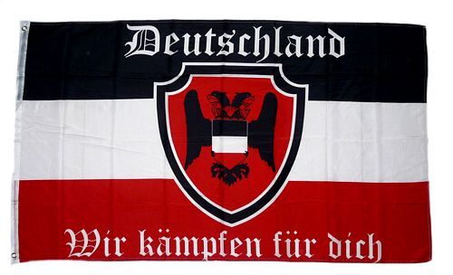 Fahne / Flagge Deutschland Wir kämpfen für dich Deutsches Reich 90 x 150 cm, Deutschland, Historisches