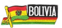 Fahnen Sidekick Aufnäher Bolivien